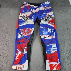 Answer Racing 2012 Alpha Pants Mens XL 38 Red Blue MX Motocross Riding Gear